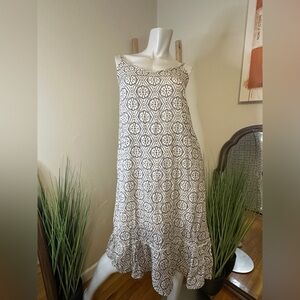 Tarini Geometric Pattern Midi Dress Small Exclusive Rare!!!